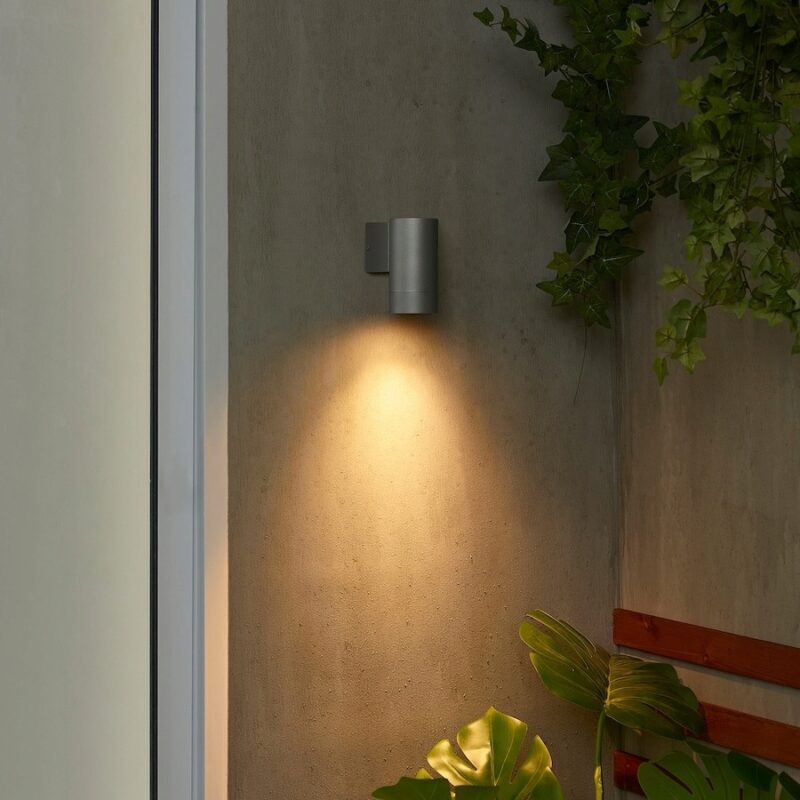 GRONSPROT LAMPA ŚCIENNA, STAŁA INSTALACJA, ZEWNĘTRZNE SREBRNY - obrazek 3