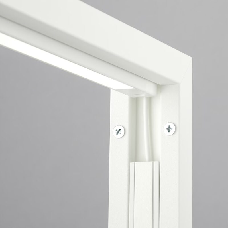 IKEA MITTZON RAMA Z PÓŁKA EKSP/POJEMNIK NA KABLE, BIAŁY, 85X205 CM - obrazek 4