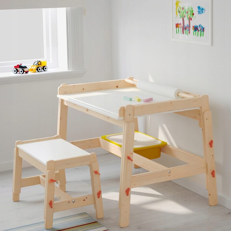BIURKO DLA DZIECKA IKEA FLISAT REGULOWANE - obrazek 3