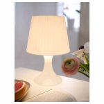 LAMPA STOŁOWA NOCNA LAMPA IKEA BIAŁA - obrazek 2