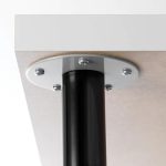 NOGA POD BLAT STALOWA ADILS 70 cm czarna - obrazek 2