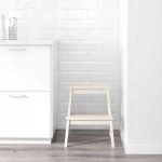 TABORET ZE SCHODKIEM BIAŁY BEKVAM 50 CM - obrazek 2