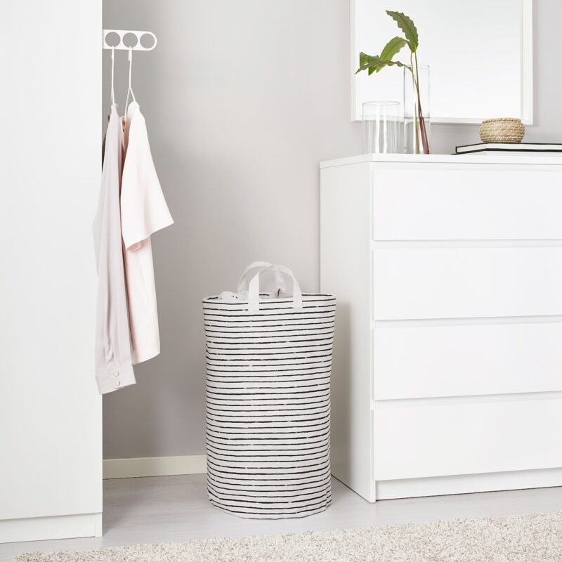 Kosz na pranie Ikea 60l biały - obrazek 3