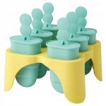 IKEA UPPFYLLD Forma do lodów turkus / żółta 6 szt.