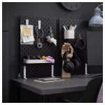IKEA SKADIS TABLICA PERFOROWANA CZARNA 36x56 CM - obrazek 5