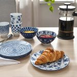 IKEA ENTUSIASM TALERZYK Z NIEBIESKIM WZOREM 4 SZT. - obrazek 3