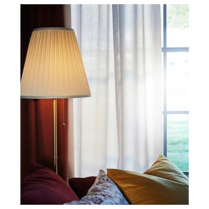 IKEA ARSTID LAMPA PODŁOGOWA KOLOR MOSIĄDZ / BIAŁY - obrazek 6