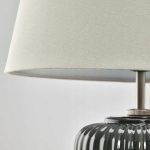 IKEA SNOBYAR LAMPA STOŁOWA SZARY/TURKUS 52CM - obrazek 2
