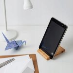 UCHWYT NA KOMÓRKĘ TELEFON STOJAK NA TABLET BAMBUS - obrazek 2