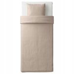 IKEA NATTJASMIN POSZWA POŚCIEL BEŻ 150x200/50x60 - obrazek 2