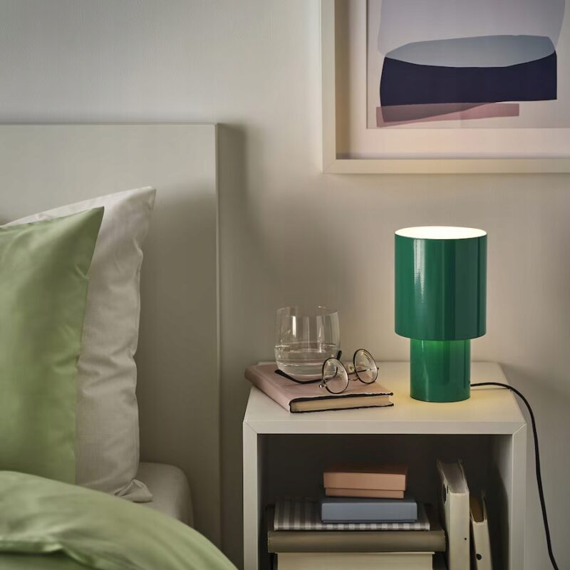 IKEA SPETSBOJ LAMPA STOŁOWA ZIELONA 22 CM - obrazek 6