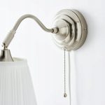 IKEA ARSTID LAMPA ŚCIENNA NIKLOWANA / BIAŁA - obrazek 5