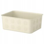 ORGANIZER BIUROWY PLASTIKOWY BEŻOWY 20X25X10CM