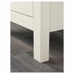 KOMODA HEMNES NA KÓŁKACH 2 SZUFLADY BIAŁY 54x66 CM - obrazek 2