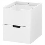 NORDLI KOMODA MODUŁOWA/2 SZUFLADY, KOLOR BIAŁY, 40X45 CM