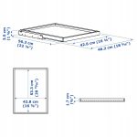 IKEA KOMPLEMENT WYSUWANA TACA CIEMNOSZARA 50X58 CM - obrazek 3