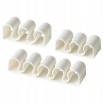 IKEA KALKSTUFF UCHWYT DO KABLI BIAŁY 3 SZT.