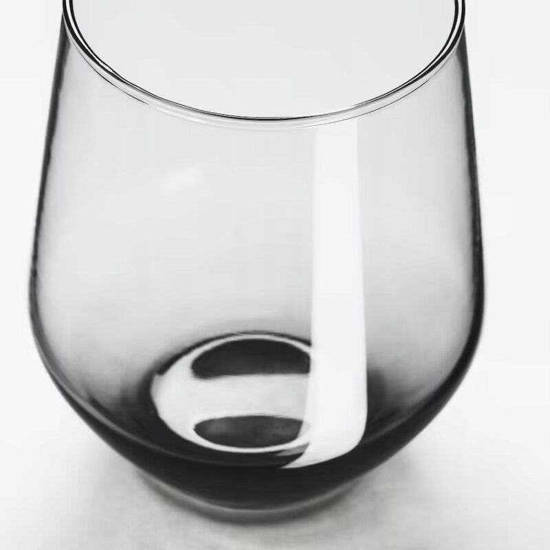 SZKLANKA ZESTAW 4 SZTUKI SZARE 450 ML IVRIG IKEA - obrazek 2