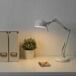 IKEA FORSA LAMPKA BIURKOWA LAMPA NA BIURKO BIAŁA - obrazek 4