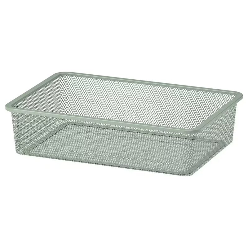 IKEA TROFAST PUDEŁKO SIATKOWE ZIELONOSZARY JASNY 42x30x10 CM