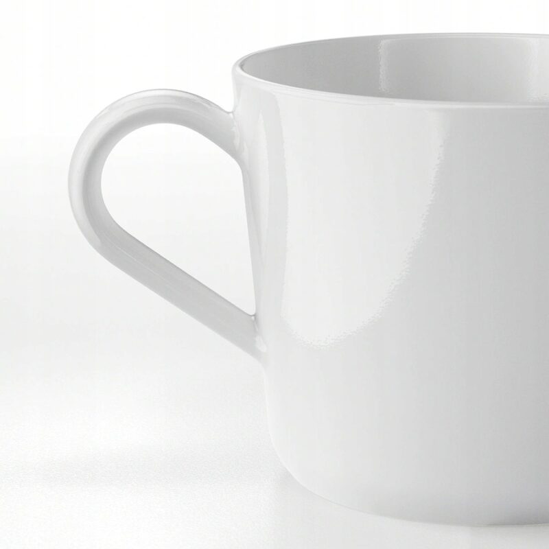 KUBEK BIAŁY PORCELANA - IKEA 365+ DUŻY 360 ML - obrazek 3