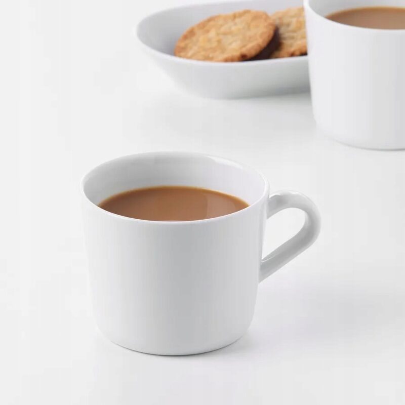 KUBEK BIAŁY PORCELANA - IKEA 365+ 240 ML - obrazek 3