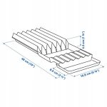 IKEA UPPDATERA STOJAK NA NOŻE ANTRACYT 20x50 CM - obrazek 3
