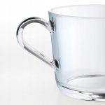 KUBEK SZKLANY BEZBARWNY 240 ML IKEA 365+ - obrazek 2