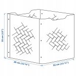 IKEA BULLIG POJEMNIK BAMBUS/BRĄZOWY 32x35x33cm - obrazek 6