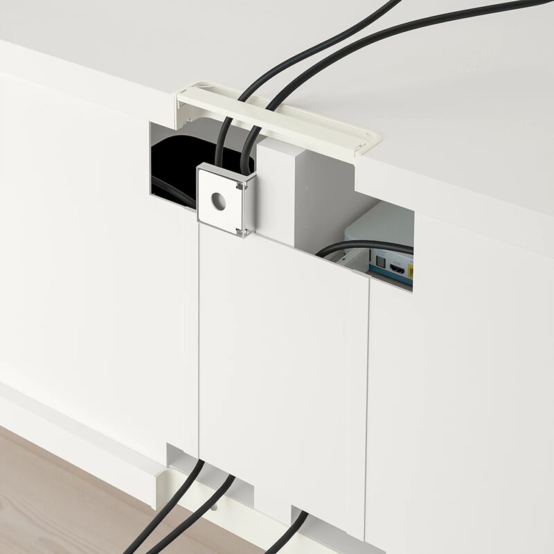 SZAFKA BESTA POD TV BIAŁY KOLOR 120x40x38 CM - obrazek 2