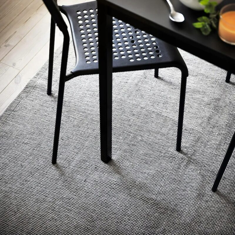 IKEA TIPHEDE DYWAN CZARNY / NATURALNY 155x220 cm - obrazek 5
