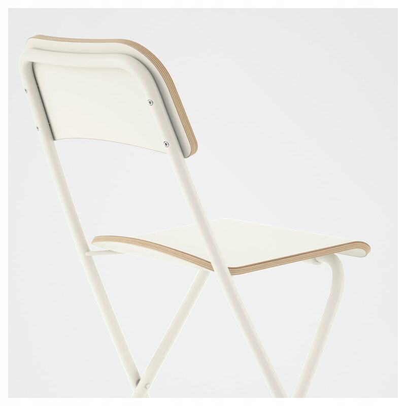 IKEA FRANKLIN TABORET SKŁADANY BIAŁY, HOKER 63CM - obrazek 3