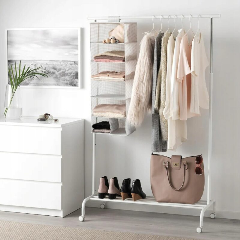 IKEA STUK ORGANIZER NA UBRANIA 7 PÓŁEK 30x30x90 CM - obrazek 2