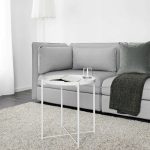 IKEA GLADOM STOLIK Z TACĄ BIAŁY 45x53 cm - obrazek 3