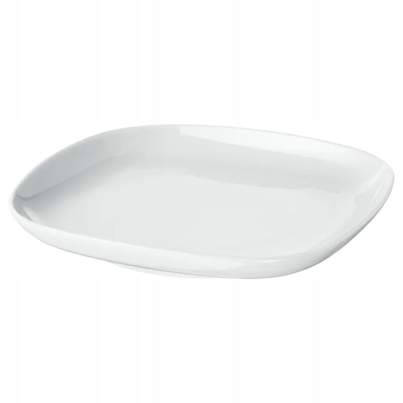TALERZ TALERZYK BIAŁY PORCELANA 18x18 CM