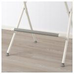 IKEA FRANKLIN TABORET SKŁADANY BIAŁY, HOKER 63CM - obrazek 4