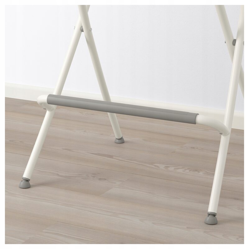 IKEA FRANKLIN TABORET SKŁADANY BIAŁY, HOKER 63CM - obrazek 4