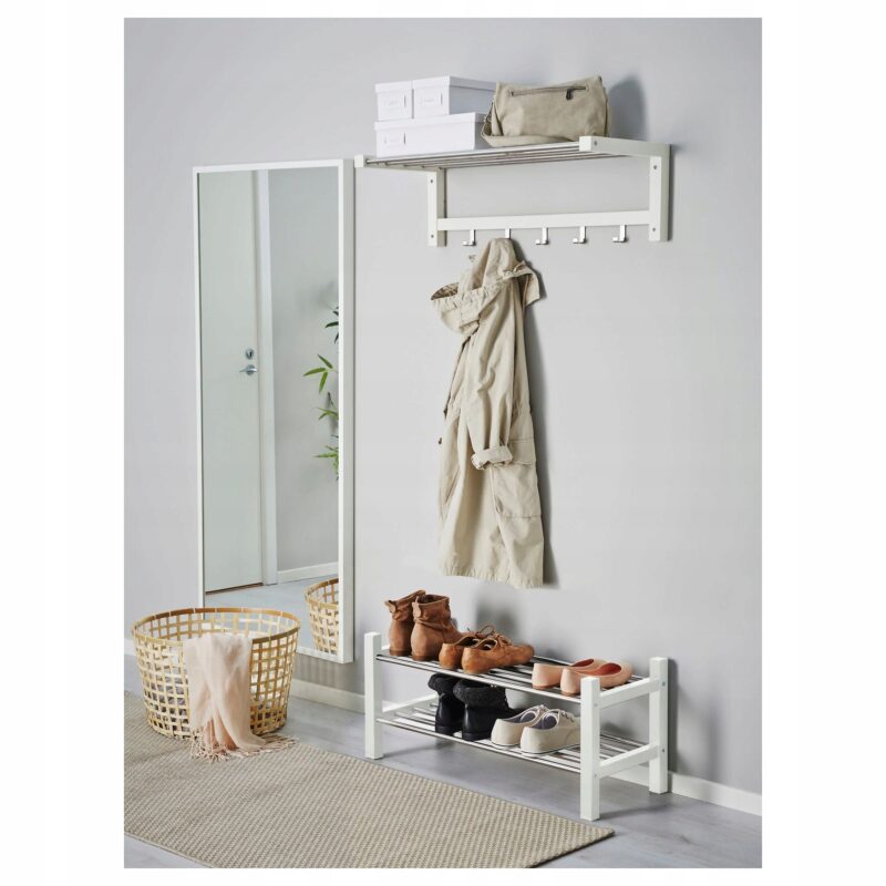 IKEA TJUSIG PÓŁKA NA BUTY BIAŁY 79 CM - obrazek 4