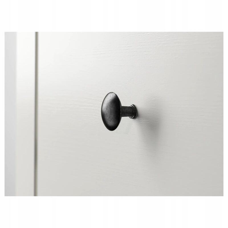 KOMODA HEMNES NA KÓŁKACH 2 SZUFLADY BIAŁY 54x66 CM - obrazek 3
