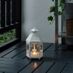 IKEA KRINGYNT LAMPION LATARENKA BIAŁY 21 CM - obrazek 2