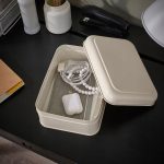 IKEA PLOGFARA POJEMNIK Z POKRYWKĄ JASNOBEŻOWY - obrazek 3