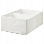 IKEA STUK PUDEŁKO Z PRZEGRÓDKAMI BIAŁE 34x51x18 cm