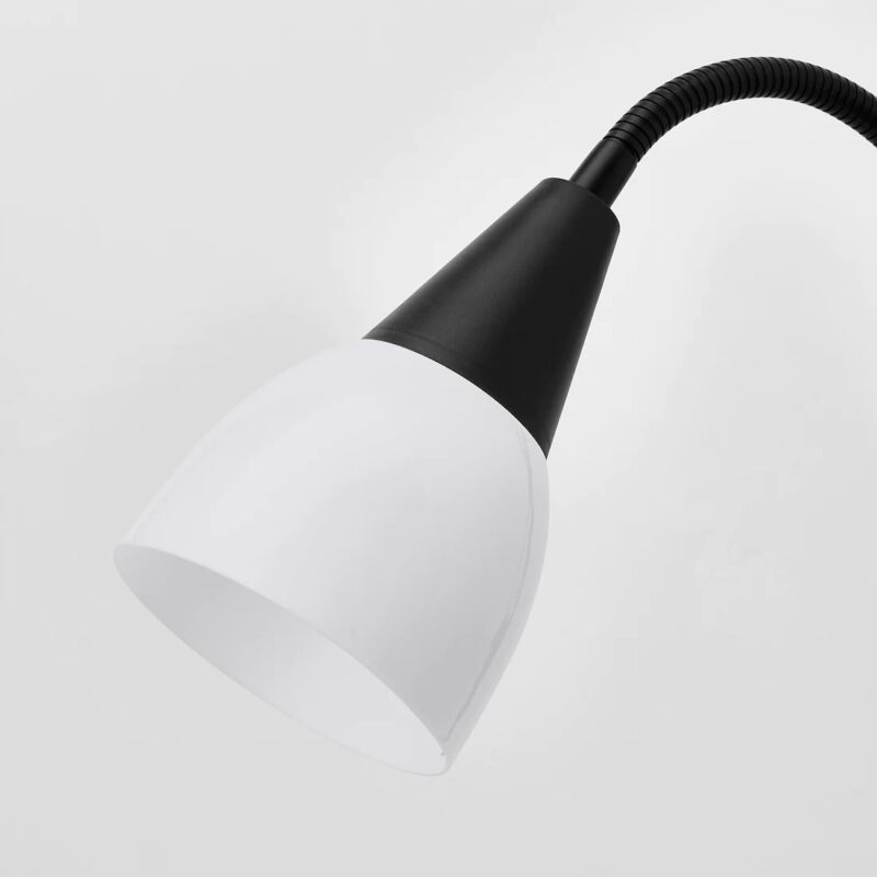 LAMPA PODŁOGOWA / DO CZYTANIA CZARNA /BIAŁA 178 CM - obrazek 4