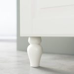 IKEA SIGGARP NOGA MEBLOWA BIAŁA 10 CM - 2 SZT. - obrazek 2