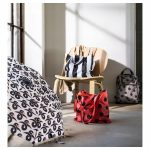 IKEA SKYNKE TORBA NA ZAKUPY W PASKI CZARNE I BIAŁE - obrazek 6