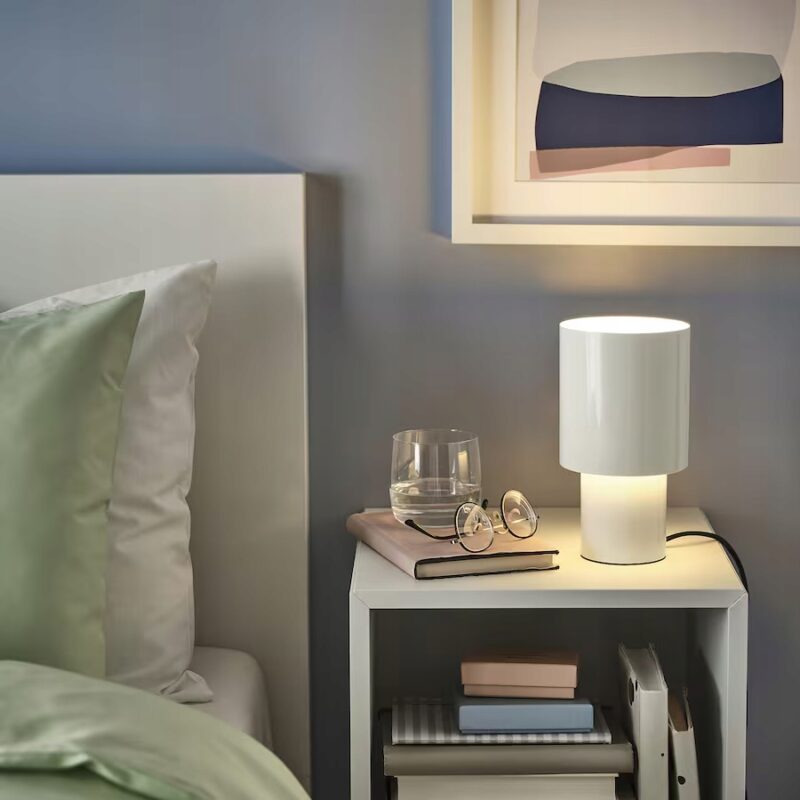 IKEA SPETSBOJ LAMPA STOŁOWA 22 cm BIAŁA - obrazek 7