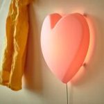 LAMPA ŚCIENNA LED DLA DZIECKA RÓŻOWA SERCE - obrazek 2